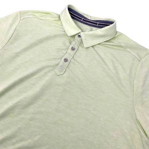 Tommy Bahama Men's Large Polo Short Sleeve Shirt‎ Light Heather Green